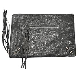 Balenciaga Clutch de cidade clássico grande Marrom