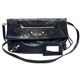 Balenciaga Sac bandoulière géant en enveloppe noir Noir
