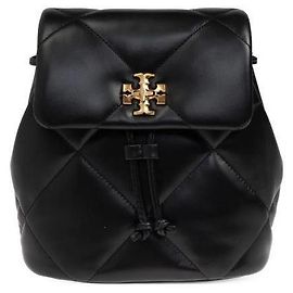 Tory Burch KIRA Diamond Quilted Small Backpack Black