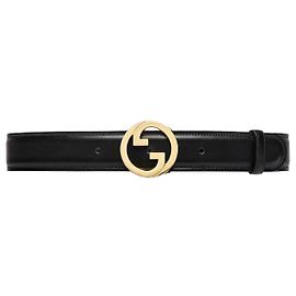 Gucci Blondy Ledergürtel Schwarz