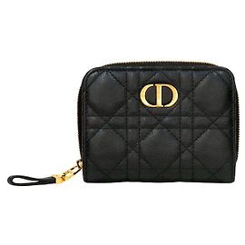 Dior Black Caro Wallet Black