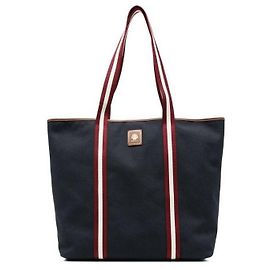 Bally Canvas Tote Bag Blue