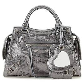 Balenciaga Bolsa Neo Cagole XS Prata