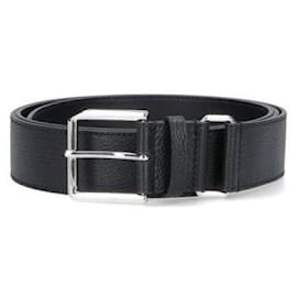Givenchy Grain Leather Belt Black