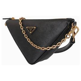 Prada Triangle Mini Bag Black