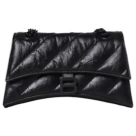 Balenciaga Borsa a catena piccola Quilt Crush Nero