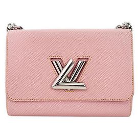 Louis Vuitton Bolsa de ombro com corrente prateada Twist Epaule Rosa Rosa