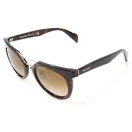 Prada Occhiali da sole da donna con montatura leopardata e lenti sfumate Marrone