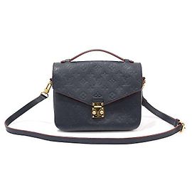 Louis Vuitton Pochette Metis Monogram Empreinte Marine Rouge Azul