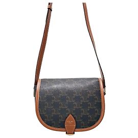 Céline Bolsa transversal média Pouch Marrom