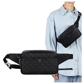 Céline Prägegürtel Tasche Triomphe Schwarz