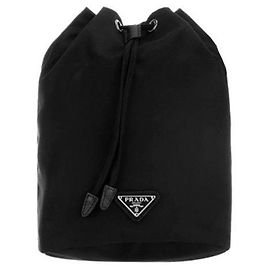 Prada Borsa a secchiello Pocono Testo Nero