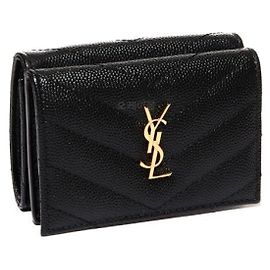 Saint Laurent Monogram Mini Wallet Black