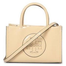 Tory Burch Mini Tote Bag aus Bio-Stoff Weiß