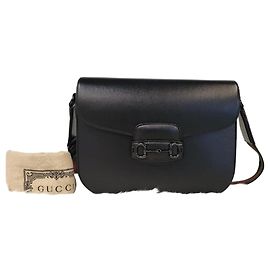 Gucci Borsa a Spalla Horsebit Nera Nero