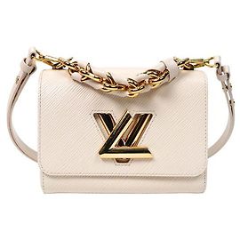 Louis Vuitton Ivory Epi Twist Schultertasche Weiß