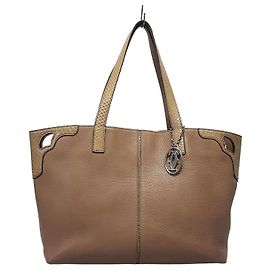 Cartier Bolsa shopper de couro Marrom