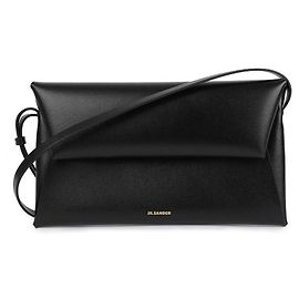 Jil Sander Piccola borsa a spalla piegata Nero