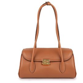 Miu Miu Bolsa de ombro de couro Marrom