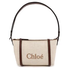 Chloé Sac à l'épaule en raphia Blanc
