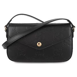 Gucci Super Mini Borsa a Spalla Nero