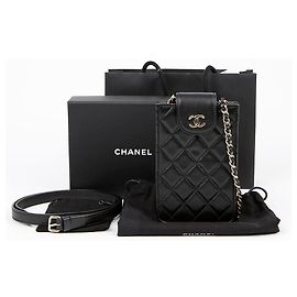 Chanel Handyhalter Gürteltasche Schwarz