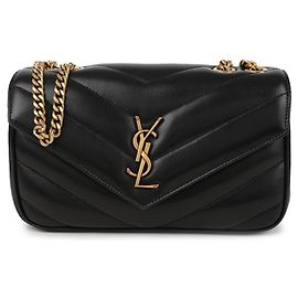Saint Laurent Borsa Lulu Small in pelle di agnello Nero