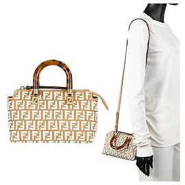 Fendi By The Way FF Mini Tote Tasche Weiß