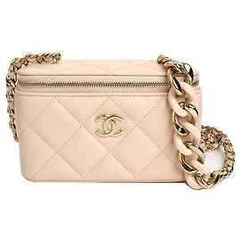 Chanel Borsa a tracolla Vanity Cosmetic Powder Rosa Oro Serie Rosa