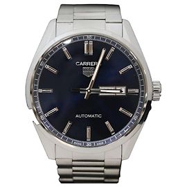 Tag Heuer Carrera Calibre Automatico Quadrante Blu in Acciaio Blu