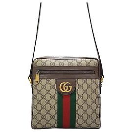 Gucci Sac Messenger GG Small Ophidia Marron