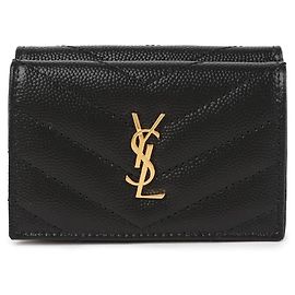 Gucci Mini-Geldbörse mit Steppung und Monogramm Schwarz