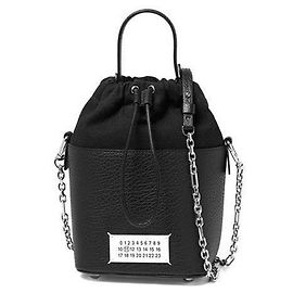 Maison Martin Margiela Borsa a secchiello con catena Maison Margiela piccola Nero