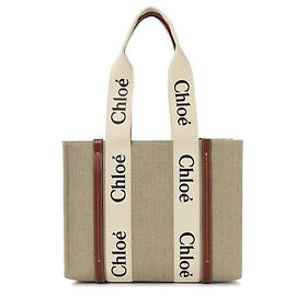 Chloé Bolsa tote média de madeira marrom Marrom