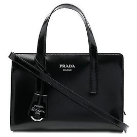 Prada Bürstentasche Re-Edition: Schwarz