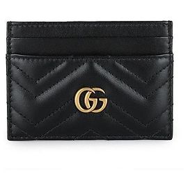 Gucci GG Marmont Card Case Wallet Black