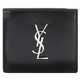 Saint Laurent Monogram East West Wallet Black
