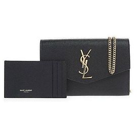 Saint Laurent Borsa a Spalla Uptown Monogram Chain Nero