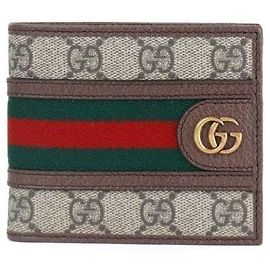 Gucci Ophidia GG Bi-Fold Wallet Brown
