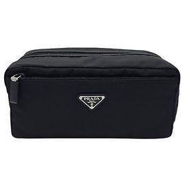 Prada Pochette Triangle Logo RNYLON Noir