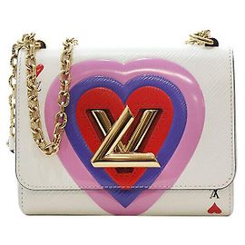 Louis Vuitton Bolsa de corrente Epi Twist PM Game On Branco