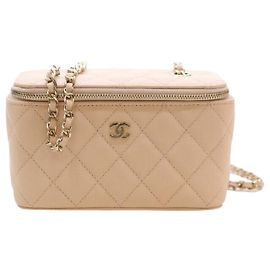 Chanel Mini borsa a tracolla a catena rosa per cosmetici Rosa