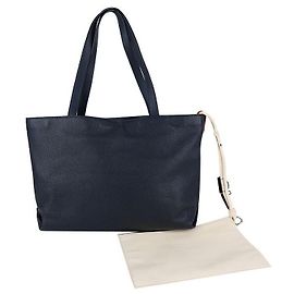 Loro Piana Borsa Shopper Inside Out Blu Navy Blu