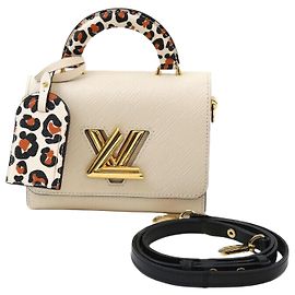 Louis Vuitton Twist PM Epi Leopard Handle White