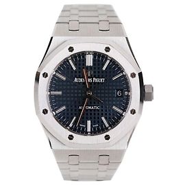 Audemars Piguet Royal Oak Esfera Azul de Acero Azul