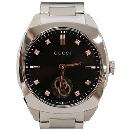 Gucci Interlocking Steel Black Diamond Black