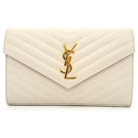 Saint Laurent Bolsa transversal Cassandra WOC Branco