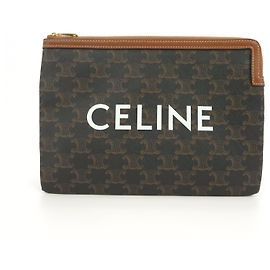 Céline Pochette Small Triope Marron