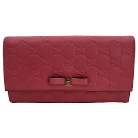 Cartera larga Gucci Shima rosa Rosa
