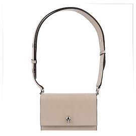 Alexander Mcqueen Borsa Biker Piccolo Teschio Marrone